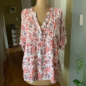 Knox Rose Floral Top size Small